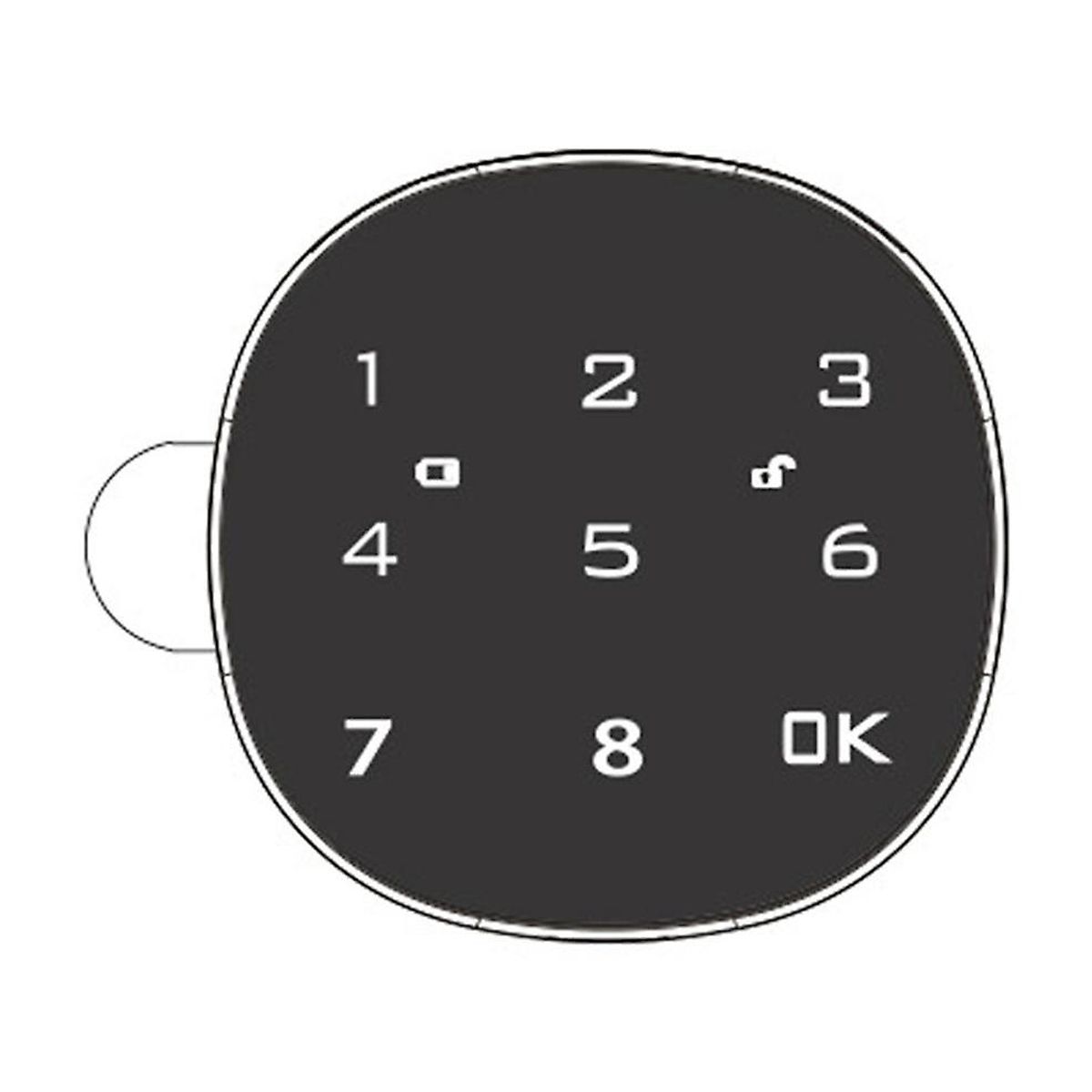 Digital Electronic Smart Mailbox Lock Touch Screen Lock File Iron Steel