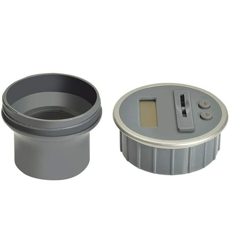 Digital Energy DCS8-1004 Digital Bottle-Top Coin Counter, Gray.
