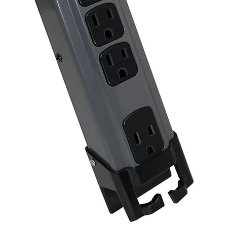 product image of Digital Energy DEE1-1141 6-Outlet Metal Surge Protector Power Strip (Gray/Black, 25-Foot Cord)