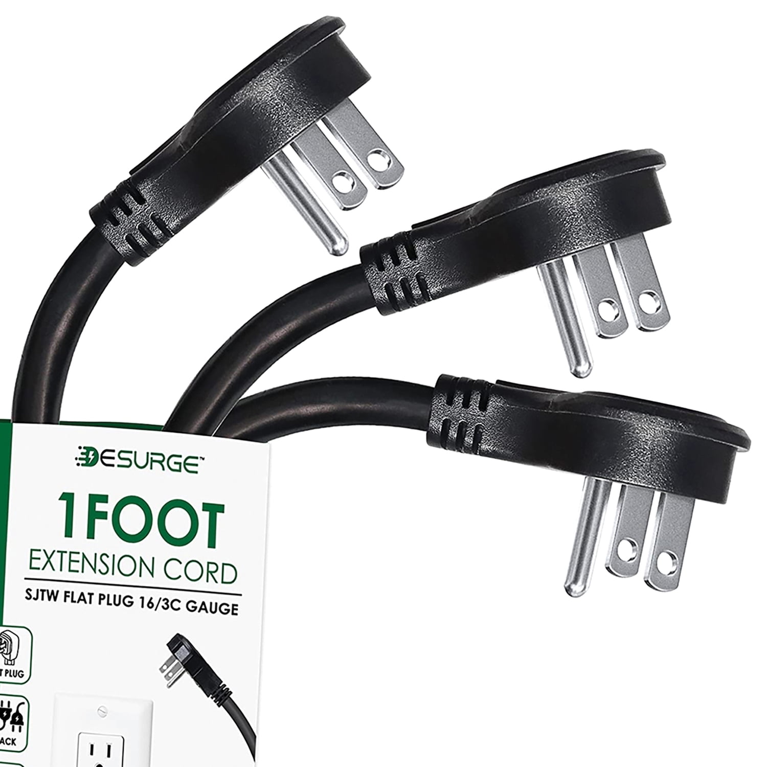 Digital Energy DEE11179 Grounded HeavyDuty Extension Cords 3 Pack (1