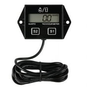 Digital Engine RPM Tachometer Hour Meter Gauge. For 2 and 4 Stroke Engines. Y7R3