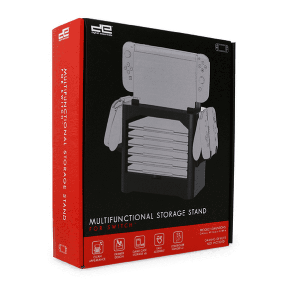 Digital Essentials Nintendo Switch Storage Tower Stand, Black