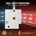 thumbnail image 1 of Digital Fan-Forced Shop Heater 7500W - Wall/Ceiling Mount Garage Heater with Remote Control & 9-Hr Timer, 1 of 7