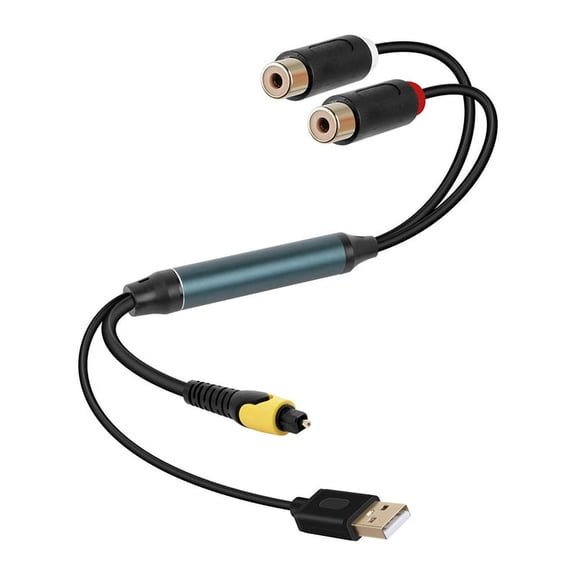 Digital Fiber to Female Cable with USB Power Cable for TV