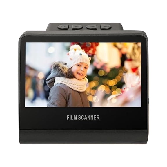 Digital Film Scanner with 5-inch LCD Screen 22MP High Resolution Slide Scanner Converts 35mm 110mm 126mm Negatives and Super 8 Slides into Digital JPEG Photos, 5.2 in / 13.2 cm
