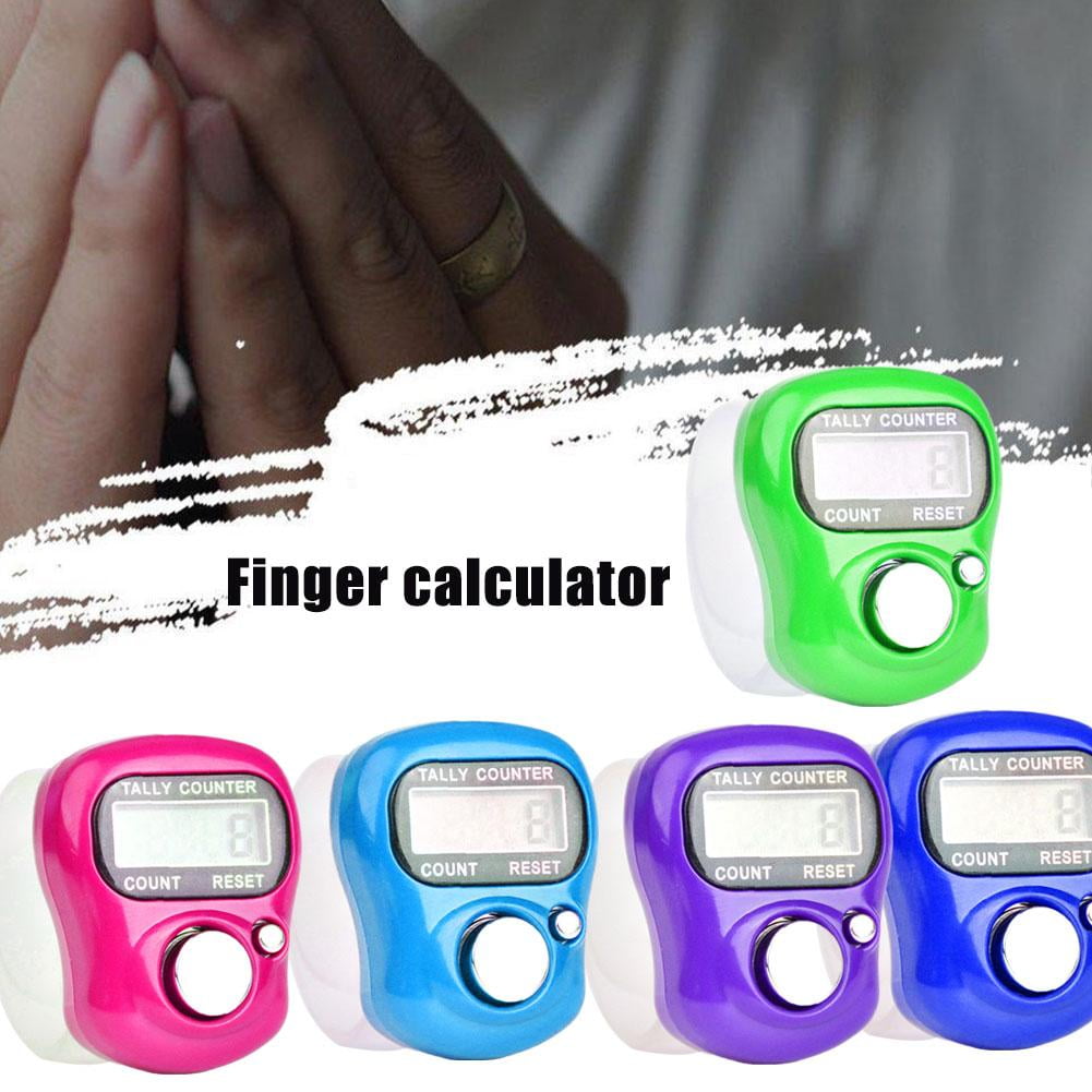 Digital Finger Counter with LCD Display, 5-Digit Resettable Hand Tally ...