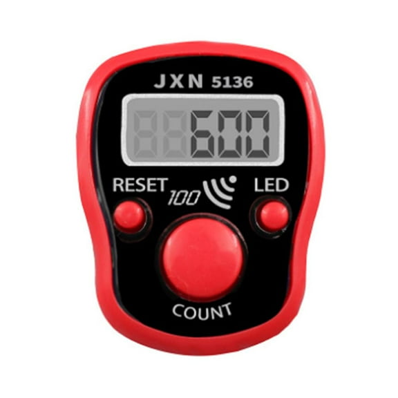 Digital Finger Counter with LED Display & Thumb Strap, ABS Plastic, 1 Piece