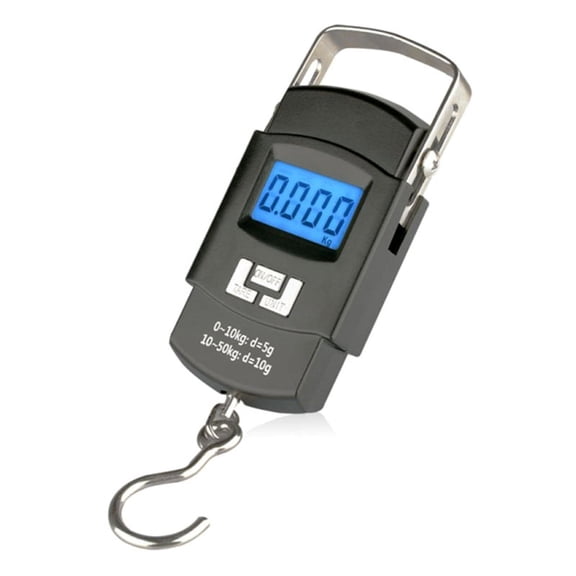 Digital Fishing Scale 110lb/50kg Backlit LCD Portable Electronic Fish Weight Scale for Outdoor Use