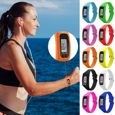 Digital Fitness Tracker Watch with Step Counter, Calorie Monitor, and Sleep Tracking Red, Waterproof, Adjustable Strap