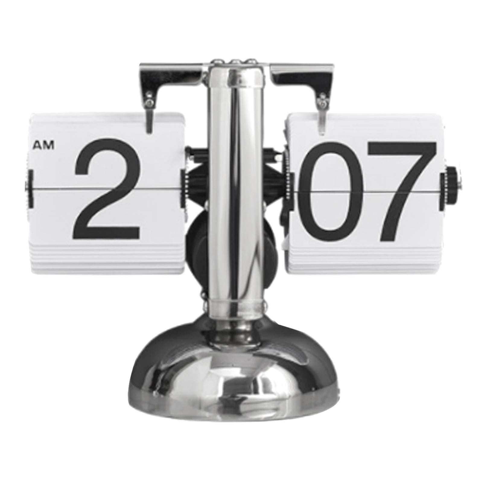 Digital Flip Down Clock Retro Minimalist Single Foot Mechanical Auto Flip Clock Desk Clock for