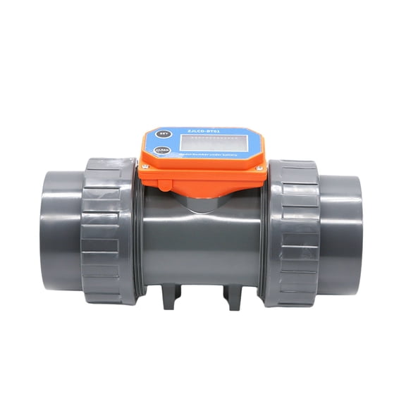Digital Flow Meter DN65 DN80 Battery Powered for Irrigation Sewage Water Liquid Measurement Sensor ,Durable Brass Construction