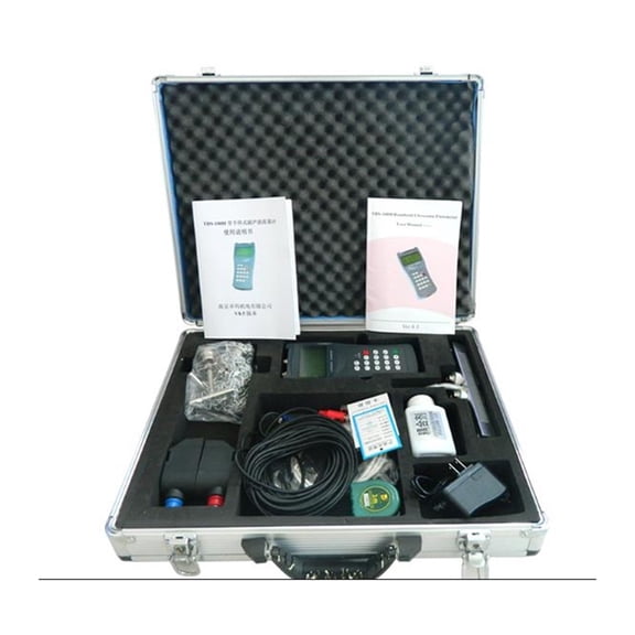 Digital Flow Meter With LCD Display TDS-100H-S2+ M1/M2 Handheld Ultrasonic Flow Meter /flowmeter ( 15-700mm ) With CD ,Easy to Use