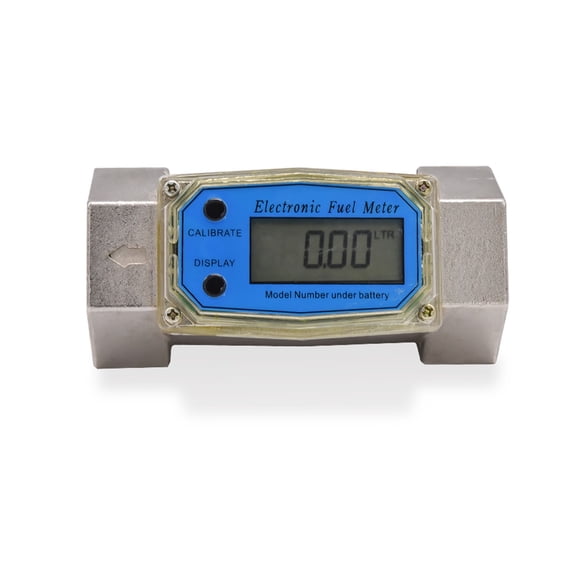 Digital Flowmeter K24 Electronic Liquid Turbine Meter 1.5 Inches Fuel Oil Flow 40-280L/MIN - Practical & Durable
