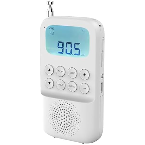 Digital Am Fm Walkman Radio With Bluetooth, Portable Rechargeable ...