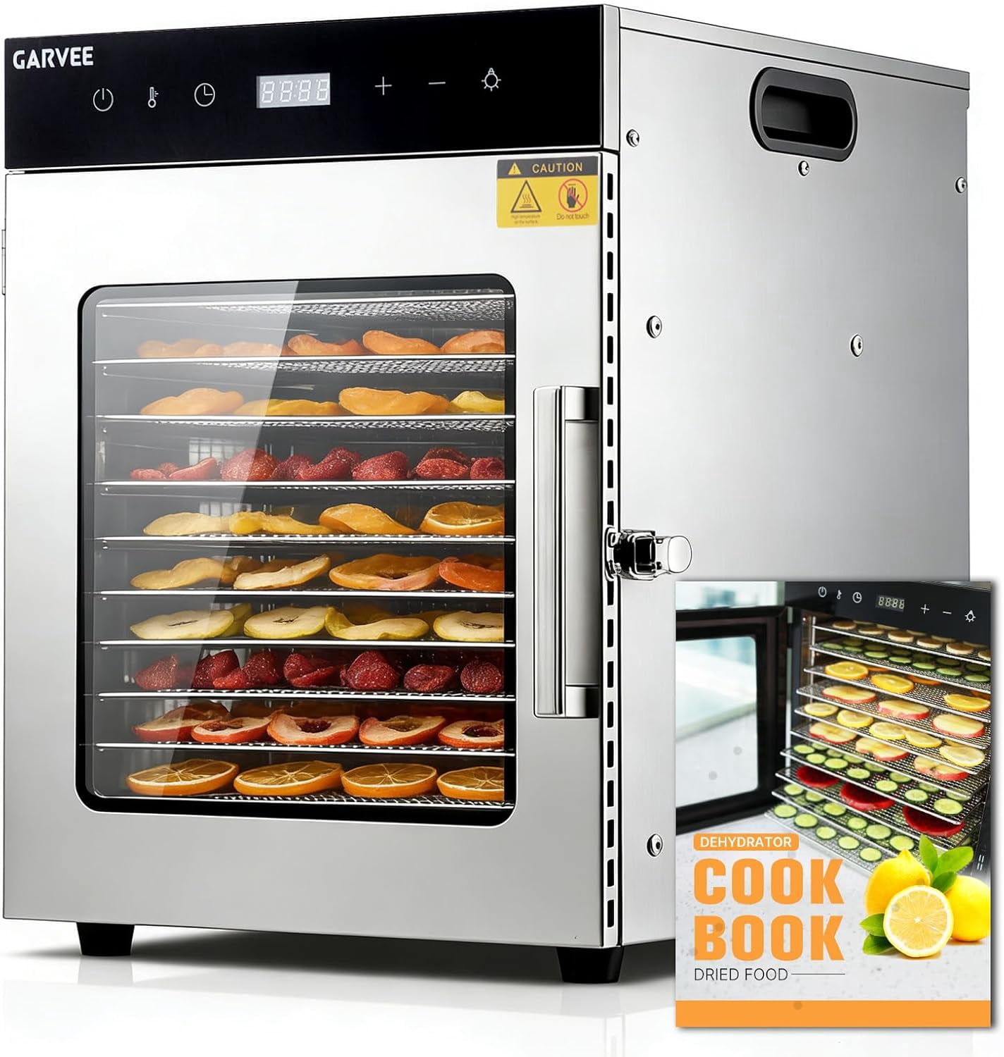 Digital Food Dehydrator Machine with 10 Stainless Steel Trays ...