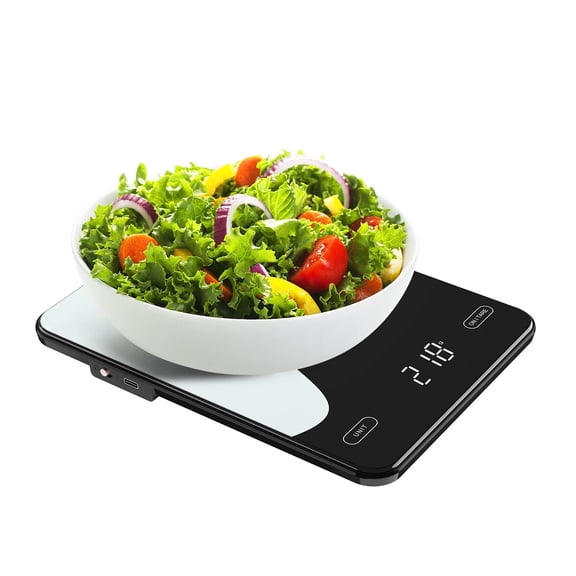 Digital Food Scale 10kg Smart Kitchen Scales With Nutrition Calculator APP Recharable Gram Scale For Weight Loss Baking Scales - High Precision