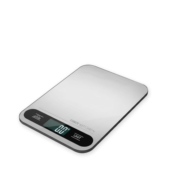 Digital Food Scale for Kitchen  10kg/22lb Capacity, 1g Precision, Stainless Steel Kitchen Scale with Tare Function, 6 Units (g/oz/lb/ml/kg), Large LCD  Meal Prep, Baking & Cooking Scale