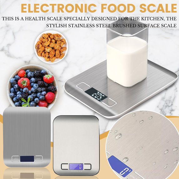 Digital Food Scale, Kitchen Scales Grams and Ounces for Weight Loss, Baking, Cooking, Keto and Meal Prep, with LCD Display