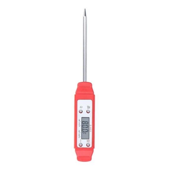 Digital Food Thermometer Automatic Calibration Pen Style High Accuracy Electronic Pocket Red