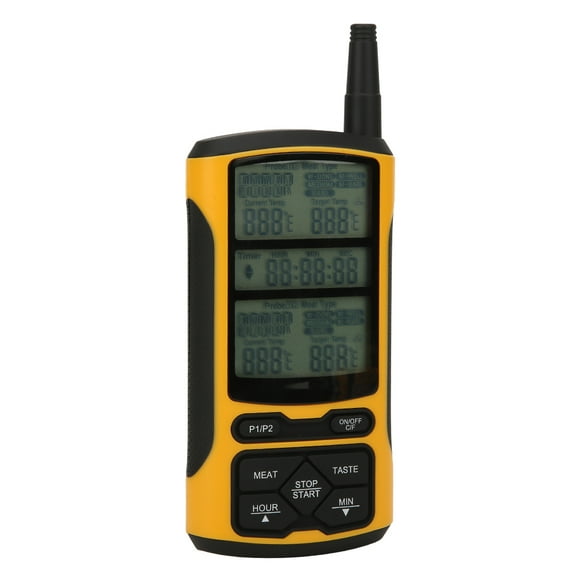 Digital Food Thermometer W/ Wireless Remote, 100ft Range, Precise Temp Monitoring For BBQ Home Use