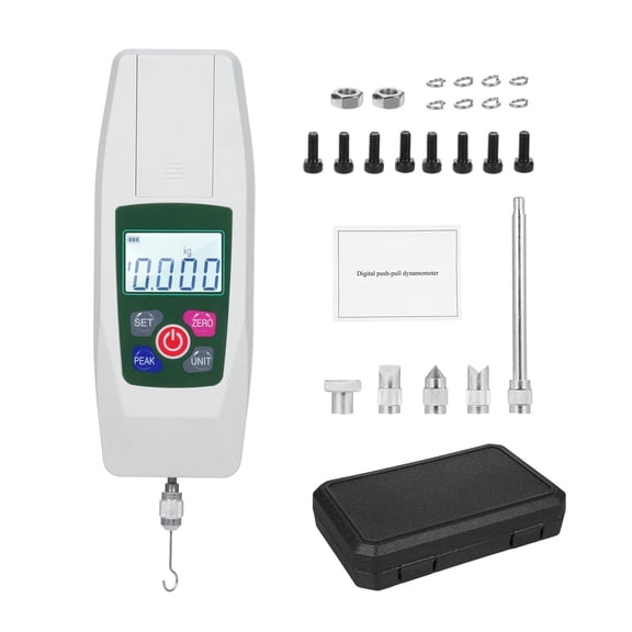 Digital Force Gauge Push and Pull Tester Meter Mini Dynamometer N Kg Lb Oz 500N/50kg/110lb/1800oz 50N/5kg/11lb/180oz 1% Accuracy ,Easy to Use