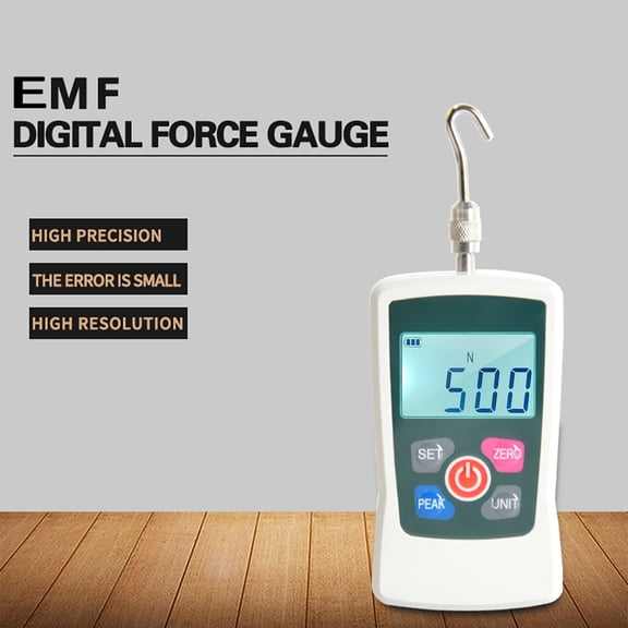 Digital Force Meter Portable Push Pull Gauge 500N Digital Handheld Automatic Shutdown Backlit Screen Force Gauge