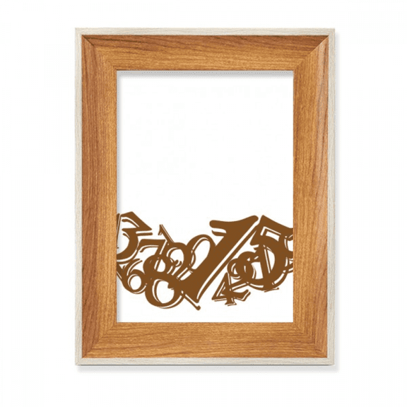 Digital Foundation Scattered Stacked Desktop Wooden Photo Frame Display Picture Art Painting Multiple Sets
