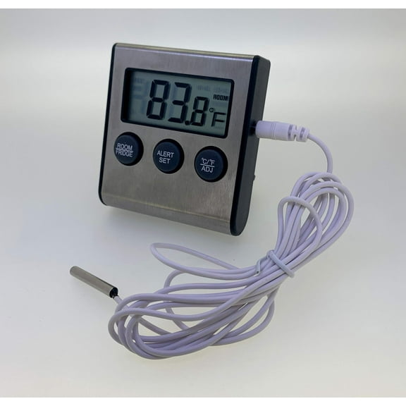 Digital Fridge / Freezer Thermometer w/ Alarm