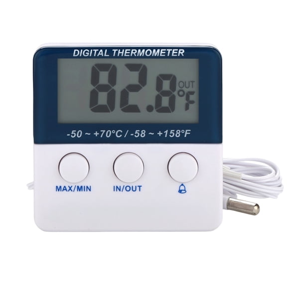Digital Fridge Thermometer with Motion Alarm and Max Min Temperature Display for Kitchen Freezer Refrigerator