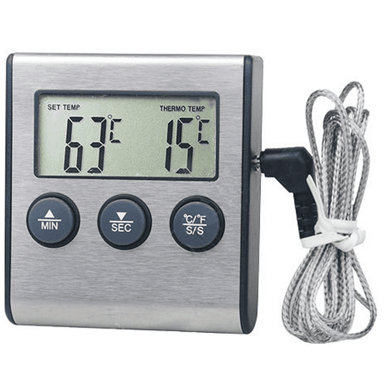 Digital Fridge Freezer Thermometer With Fridge Freezer Temperature Alarm  and Max Min Function - Refrigerator Thermometer For Fridge and Freezer  Alarm