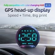 Digital GPS Speedometer Heads Up Display for All Vehicle, 5.5 inch High-Definition Car HUD GPS Speedometer, Day & Night Visibility, Auto On/Off, USB Powered