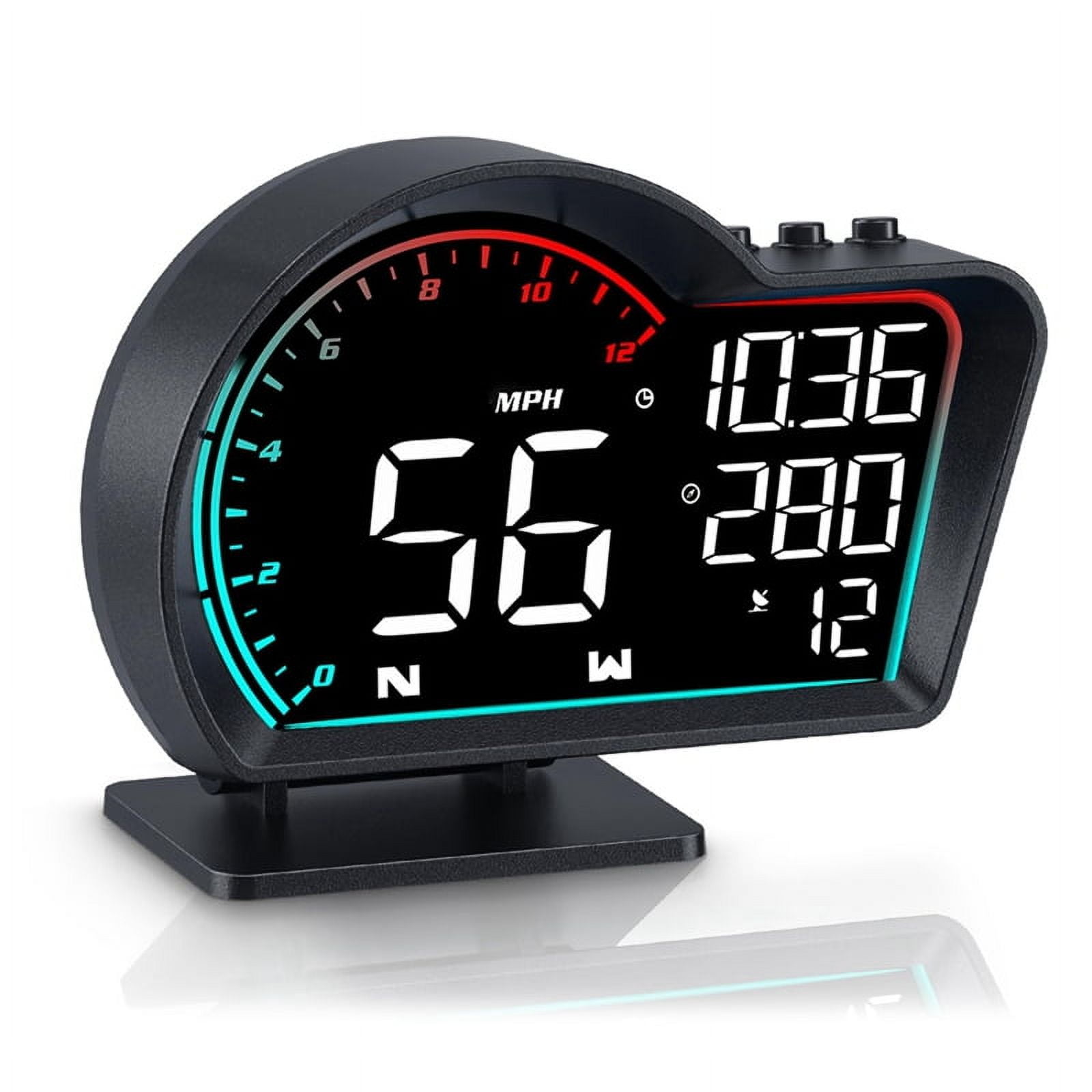 Compass Speedometer Digital GPS Speedometer Universal Car Head Up Display with Speed MPH ...