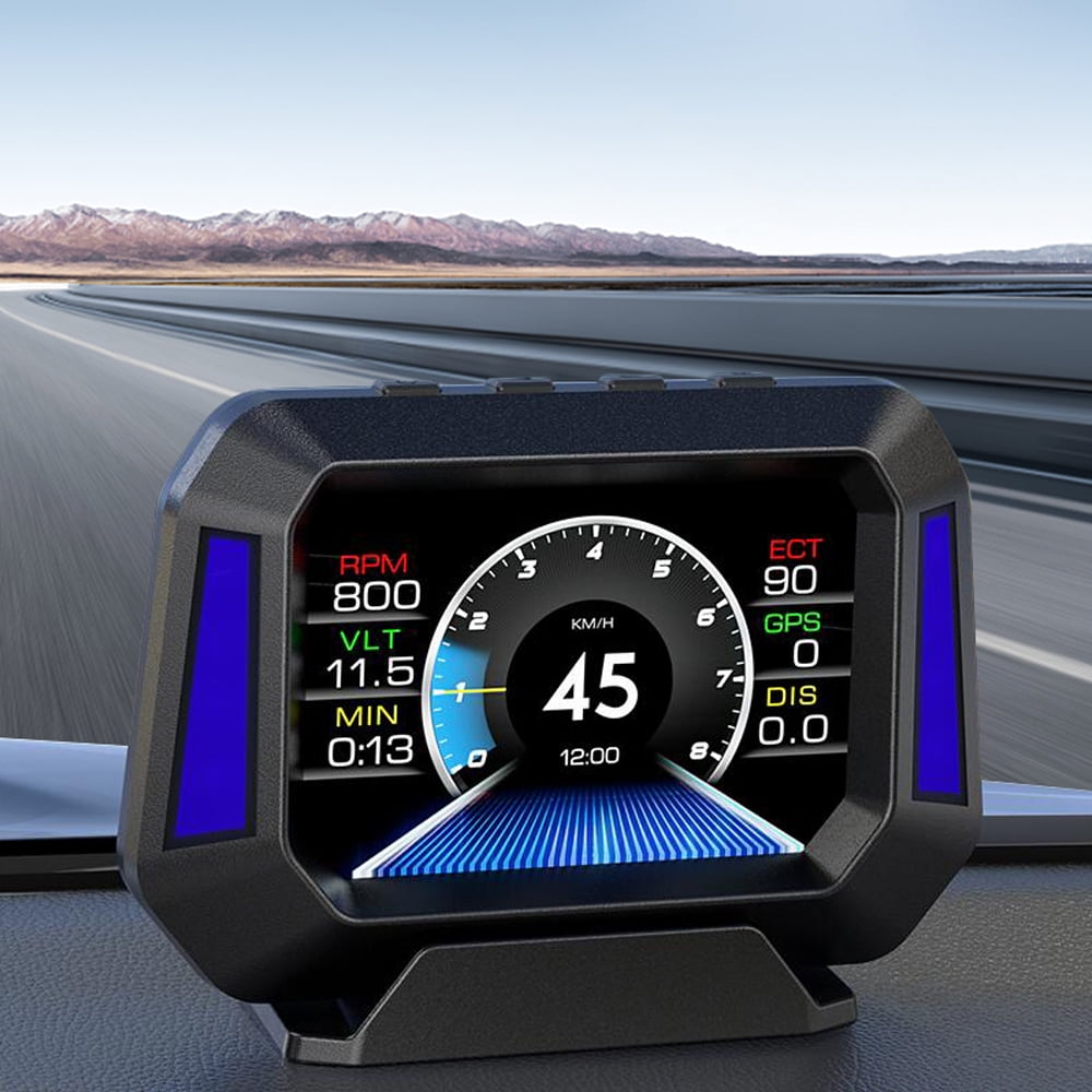 Digital GPS Speedometer Universal Heads Up Display for Car 3.5 inch ...