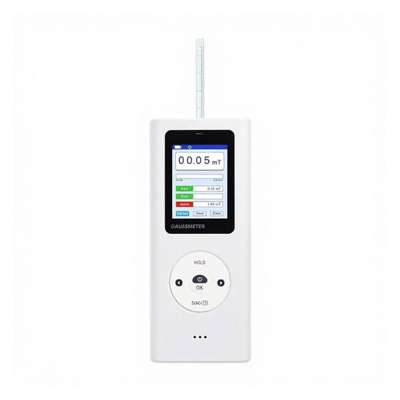 Digital Gauss Meter High Accuracy High-Sensitivity Magnetic Field Tester HD Color Display 025k Gs Range (0~2500 MT) Data