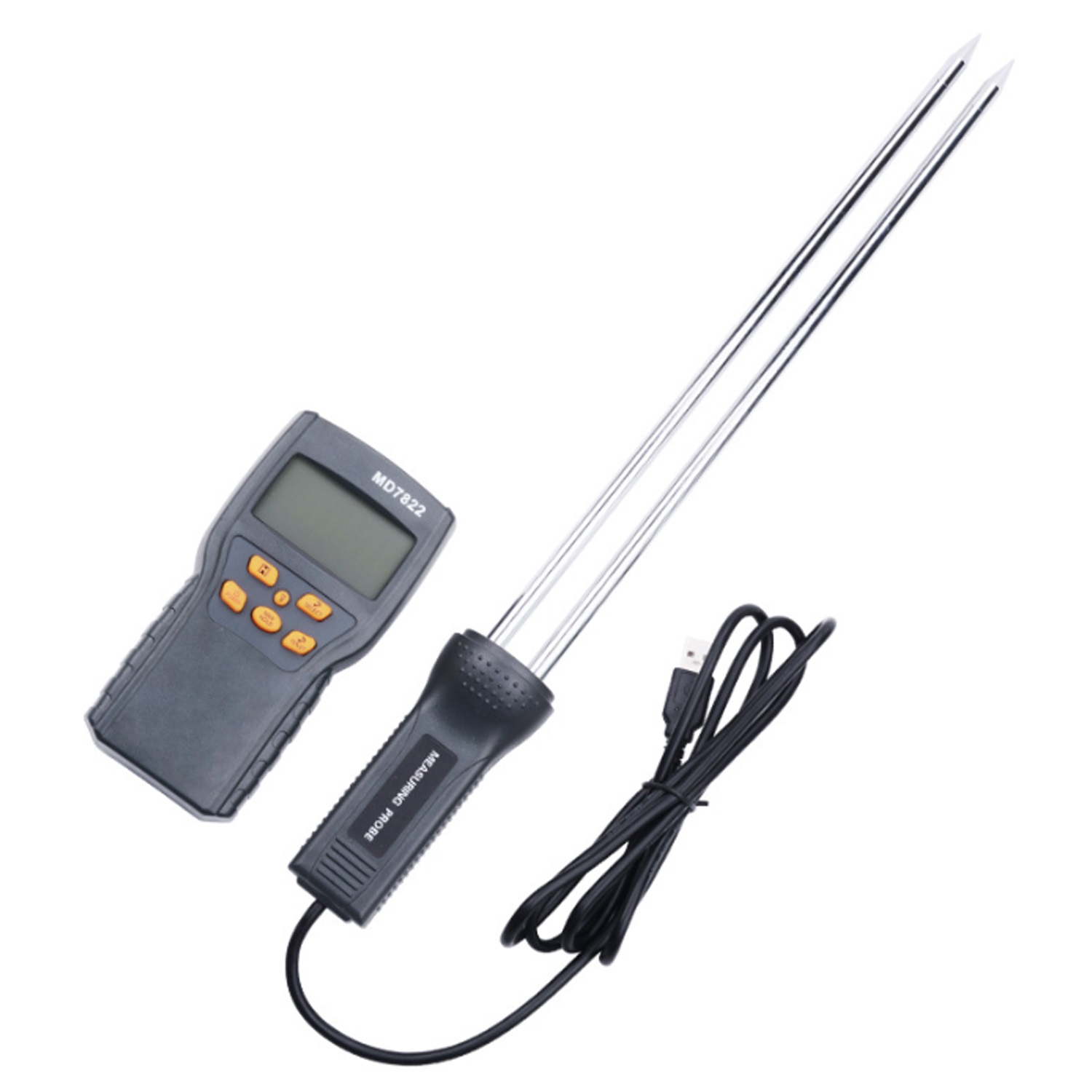 Digital Grain Moisture Meter MD7822 LCD Display Humidity Tester ...