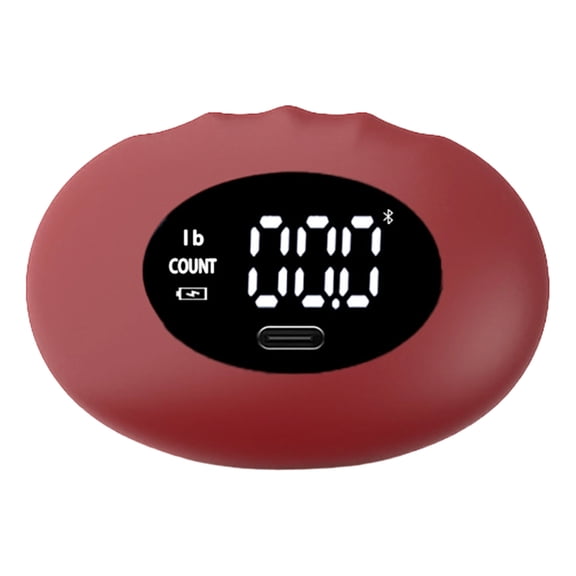 Digital Grip Strength Tester with Ergonomic Design for Hand and Finger Training Red
