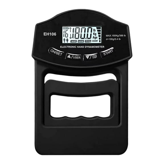 Digital Hand Dynamometer Grip Strength Tester and Trainer with Auto Lock Technology for Advanced Fitness