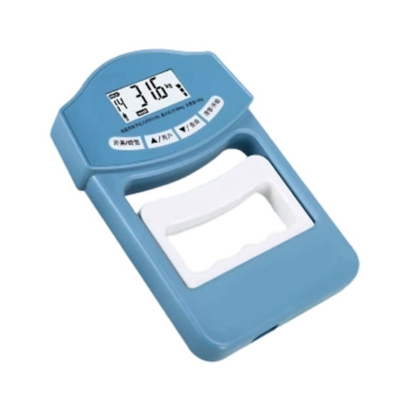 Digital Hand Grip Strength Tester, Adjustable Dynamometer with LCD Display, for Home Gym, Fitness Training, Physical Therapy, KG/LB Units(Blue Grip Meter)
