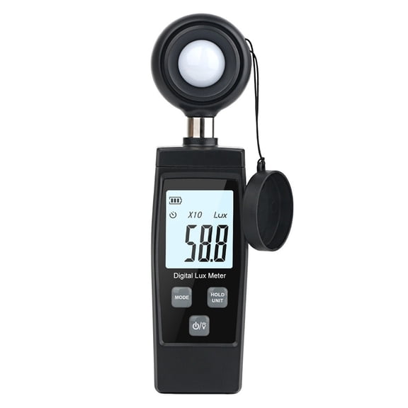 Digital Handheld Illuminometer LCD Display Luminometer 0-200000 Lux Photometer High Accuracy Light Meter Lux/FC Measure Tester