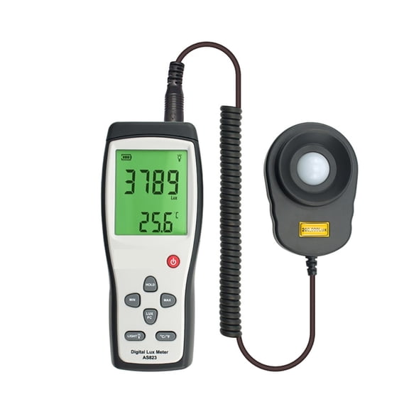 Digital Handheld Lux Meter Illuminance 200,000 Lux/FC Luminometer Photometer Lighting Tester Lux Meter ,Easy to Use