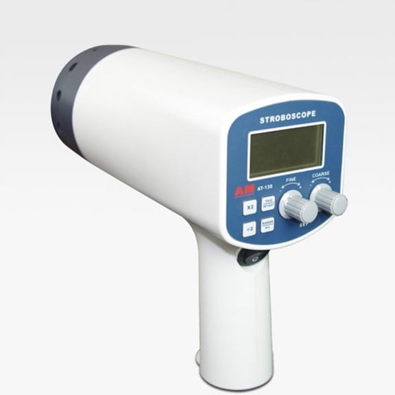 Digital Handheld Stroboscope AT-135B High Accuracy Portable Speed Frequency Strobe Tachometer Large Measures Range 50~40000FPM ,Portable