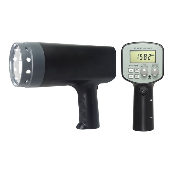 Digital Handheld Stroboscope DT2350PD Non Contact Stroboscope Meter Non Contact Strobe Tachometer 50 ~ 30,000 FPM For Printting Spinning Gear ,High Accuracy