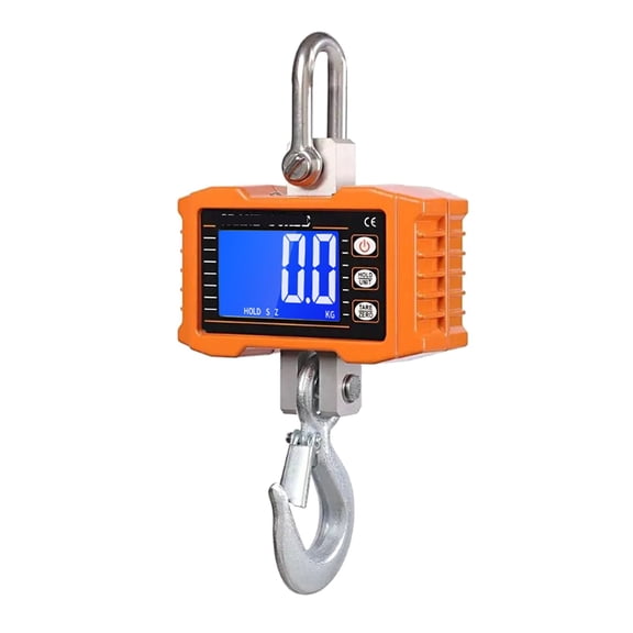 Digital Hanging Scale 1000kg/ 2204lbs Heavy Duty Crane Scale Backlight Industrial Hook Scales Unit Change ,Multiple Functions