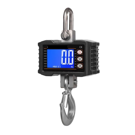 Digital Hanging Scale 1000kg/ 2204lbs Heavy Duty Crane Scale Backlight Hook Scales ,Multiple Functions