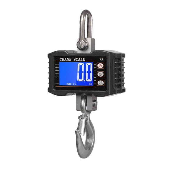Digital Hanging Scale 1000kg/ 2204lbs Heavy Duty Crane LCD Backlight Industrial Hook Scales