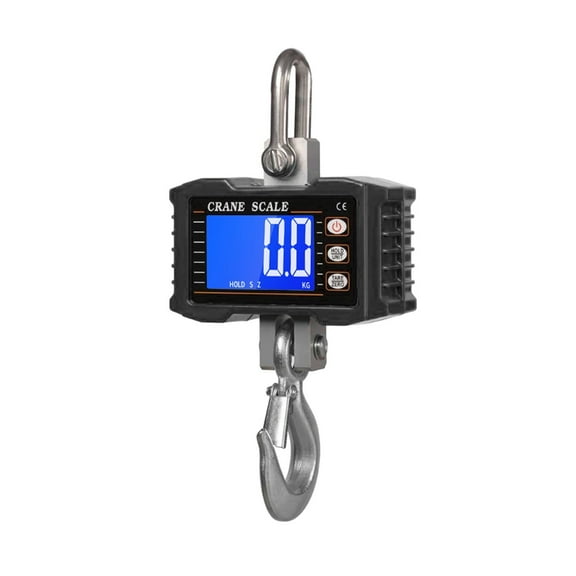 Digital Hanging Scale 1000kg/ 2204lbs Heavy Duty Crane Scale LCD Backlight Industrial Hook Scales Unit For Construction Site ,Multiple Functions