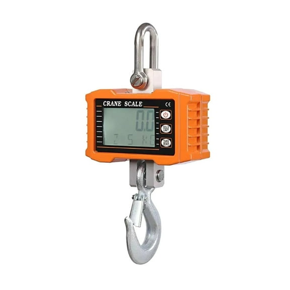 Digital Hanging Scale 1000kg/ 2204lbs Portable Heavy Duty Crane Scale LCD Backlight Industrial Hook Scales Unit Change/Data Hold