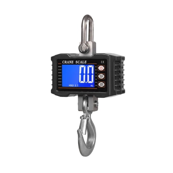 Digital Hanging Scale 1000kg/ 2204lbs Portable Heavy Duty Crane Scale LCD Backlight Industrial Hook Scales Unit Change ,Precise Weighing
