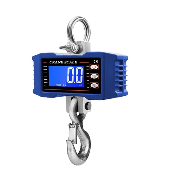 Digital Hanging Scale with Remote Control 1000kg/ 2204lbs Heavy Duty Crane Scale LCD Backlight Industrial Hook Scales Unit ,Easy Use