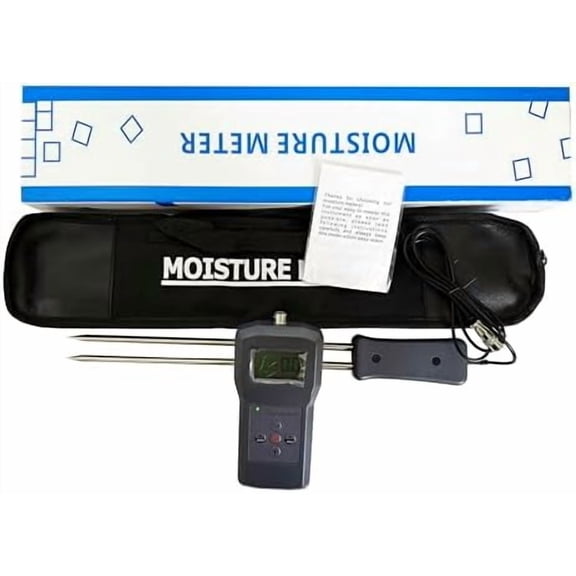 Digital Hay Moisture Meter Tester Analyzer With Split Probe Measuring Range 0 To 80% Resolusion 0.1 For Measuring Alfalfa,Leymus Chinensis,Orchard Grass Pennisetum Hydridum And Other Hays$$Tools